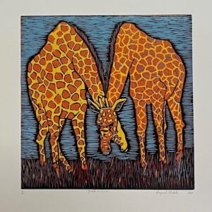 Giraffe In Love 66x64cm