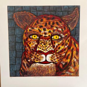 Leopard Eyes III, 66x64cm