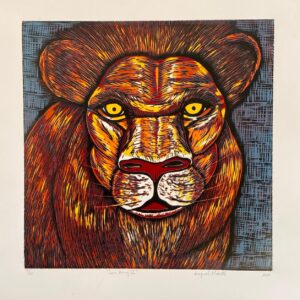Lion King III, 66x64cm