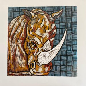 Rhino Horn VI 66x64cm
