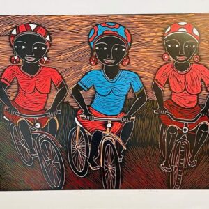 Village Bikers II 66x90cm