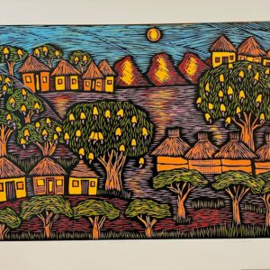 Cashew Nut Village 71x94cm