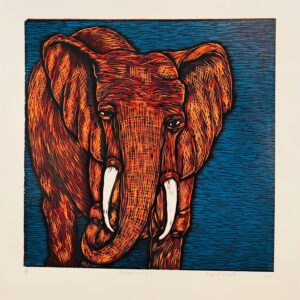 Elephant Walk IV  70x66cm