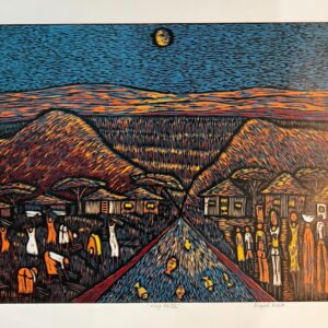 Village Life VIII 66x90cm