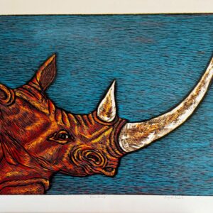 Rhino Horn V, 66x90cm